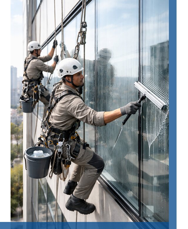 Мойка окон альпинистами в Твери от 4892 р. | ВЫСОТНИК-Твр