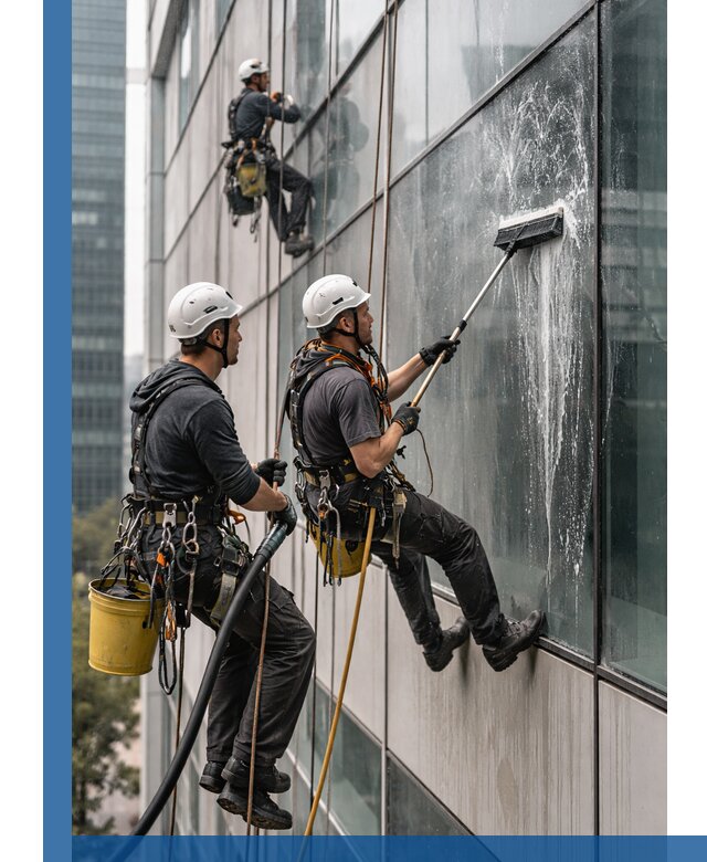 Профессиональная высотная мойка фасадов зданий в Твери