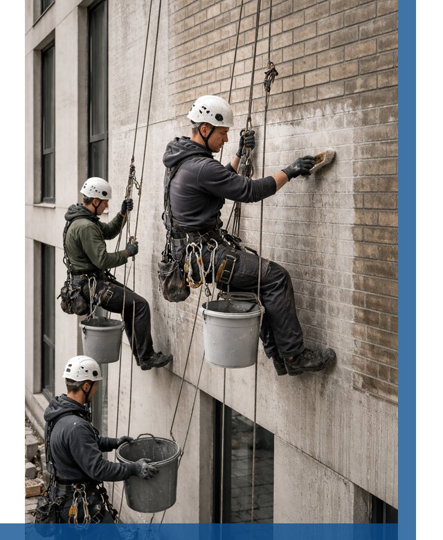 Удаление высолов с фасада в Твери от 272 р. | ВЫСОТНИК-Твр