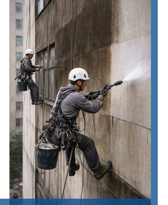 Очистка фасада от копоти в Твери от 272 р. | ВЫСОТНИК-Твр