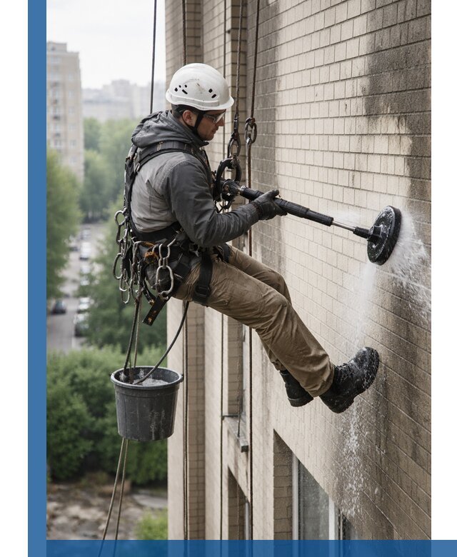 Очистка фасада от копоти в Твери профессионально и безопасно