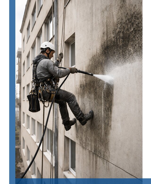 Профессиональная очистка фасадов от плесени в Твери