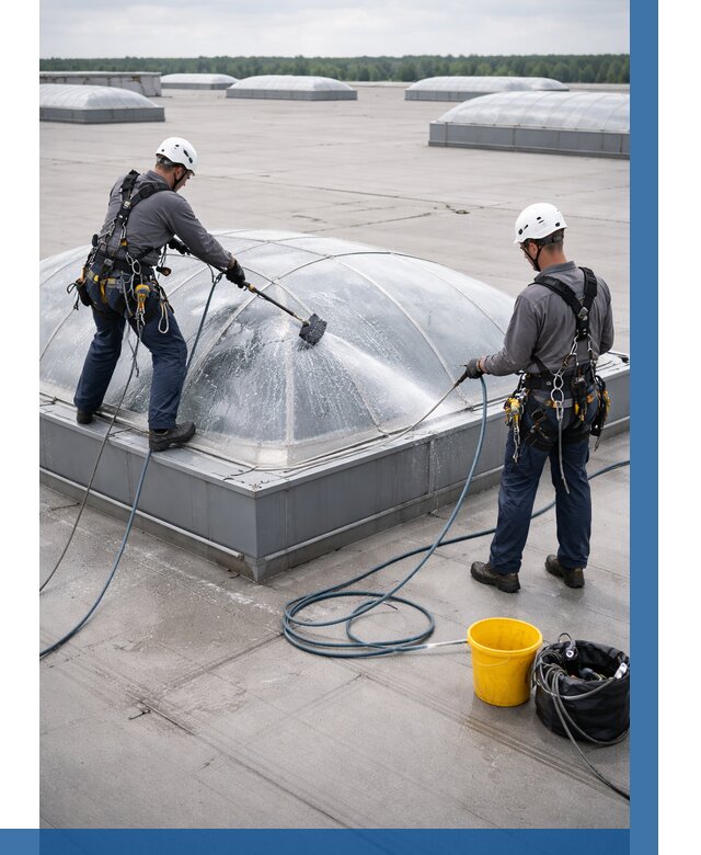 Мойка зенитных фонарей в Твери, заказать от 4892 р. | ВЫСОТНИК-Твр