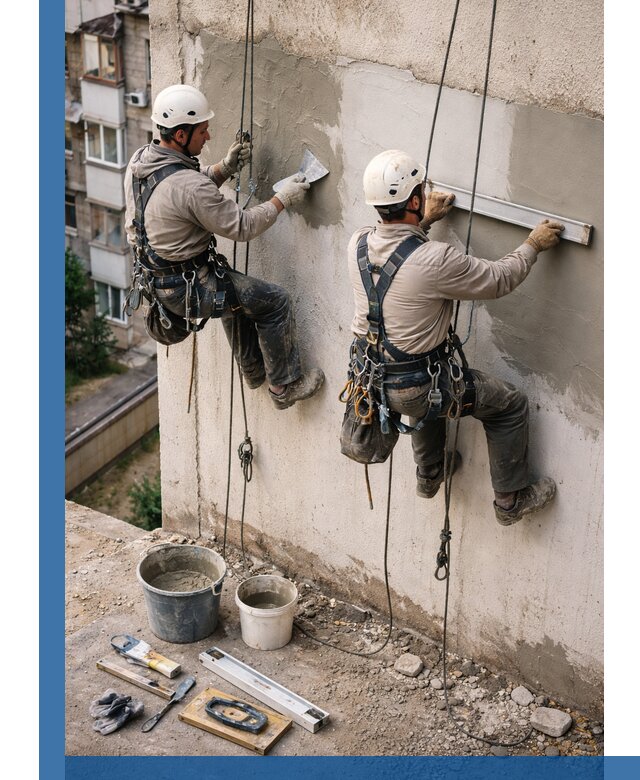 Комплексный ремонт штукатурного фасада с гарантией в Твери