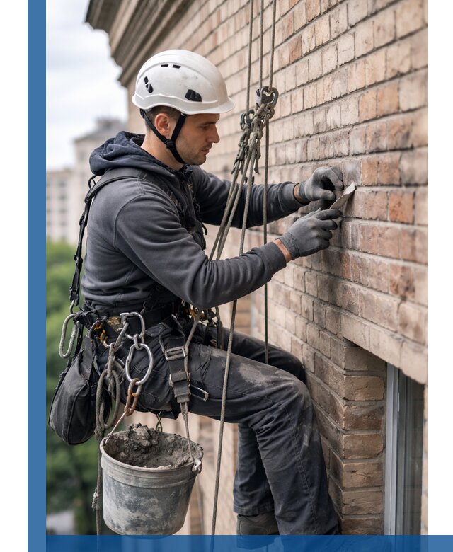 Качественный ремонт кирпичной кладки фасада в Твери с гарантией