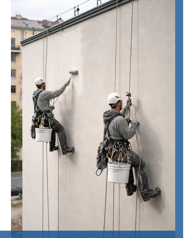 Покраска оштукатуренного фасада в Твери от 348 р. | ВЫСОТНИК-Твр