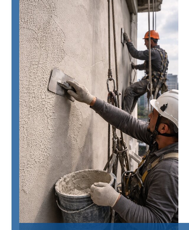 Декоративная штукатурка фасада с утеплением и защитой в Твери