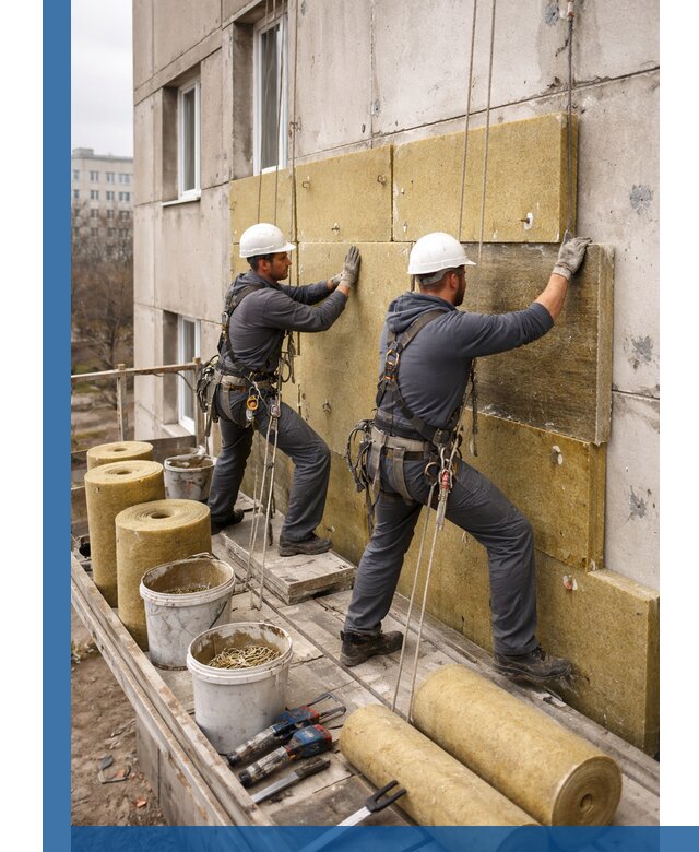 Утепление фасада минватой в Твери под ключ с гарантией