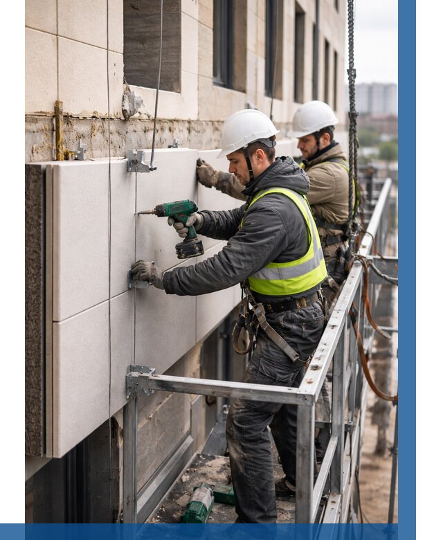 Монтаж фасадных термопанелей в Твери от 1631 р. | ВЫСОТНИК-Твр