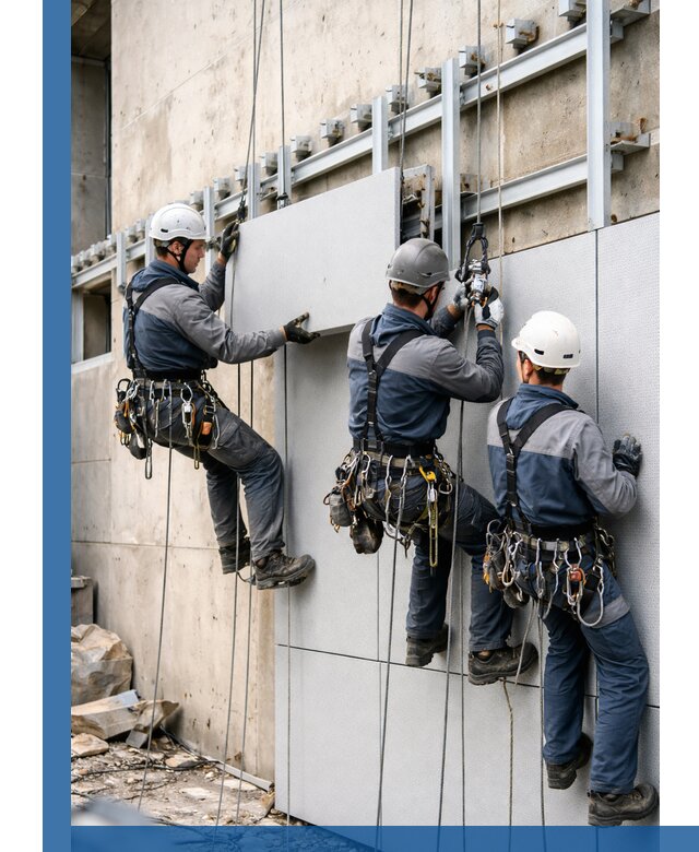 Монтаж вентилируемого фасада в Твери под ключ с гарантией качества