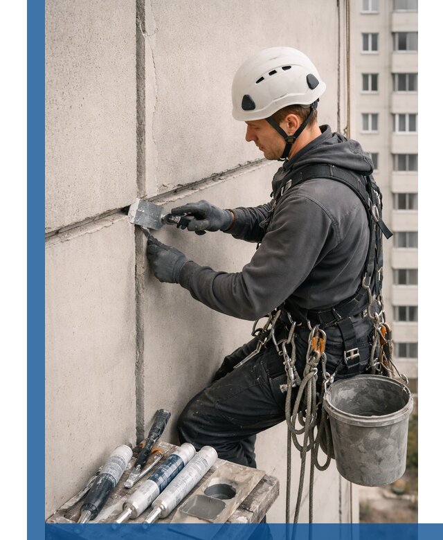 Ремонт межпанельных швов в Твери герметизация и восстановление