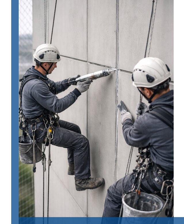 Первичная герметизация швов фасадов и кровель в Твери