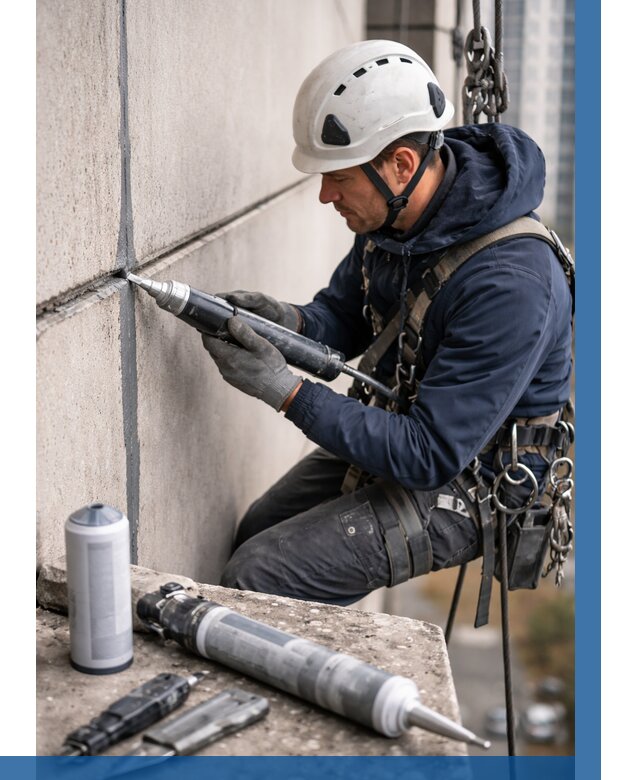 Вторичная герметизация швов в Твери от 489 р. | ВЫСОТНИК-Твр