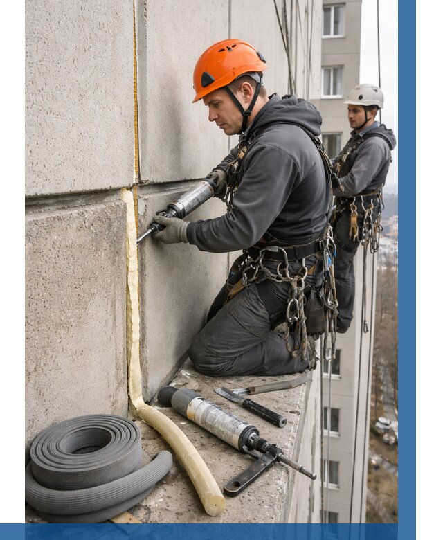 Теплый шов межпанельные швы в Твери от 761 р. | ВЫСОТНИК-Твр