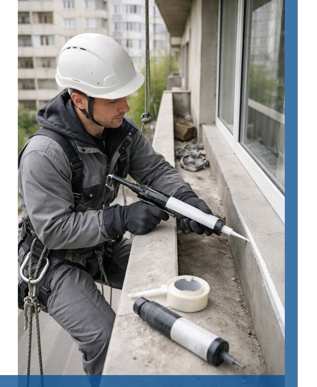 Герметизация швов лоджии в Твери от 4892 р. | ВЫСОТНИК-Твр