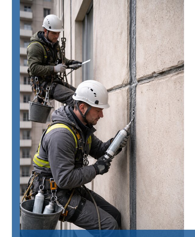 Герметизация деформационных швов фасада в Твери качественно
