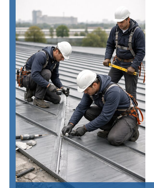 Ремонт фальцевой кровли в Твери срочно и качественно