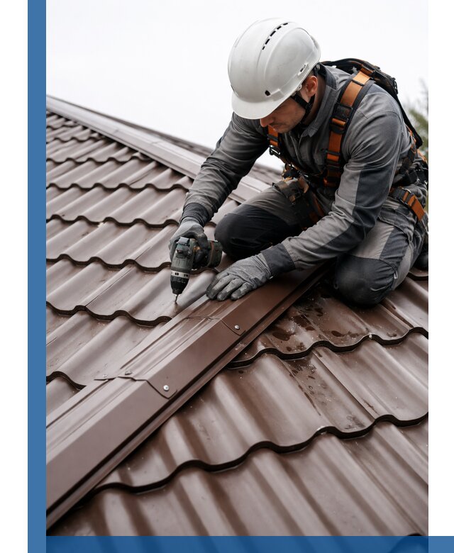 Ремонт металлочерепицы на крыше в Твери профессионально