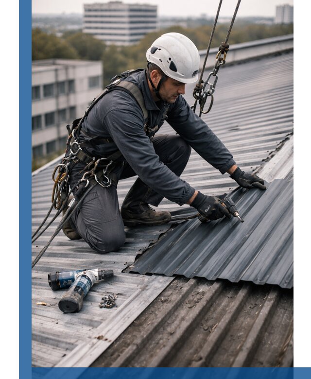 Ремонт профнастила на кровле в Твери, работы под ключ