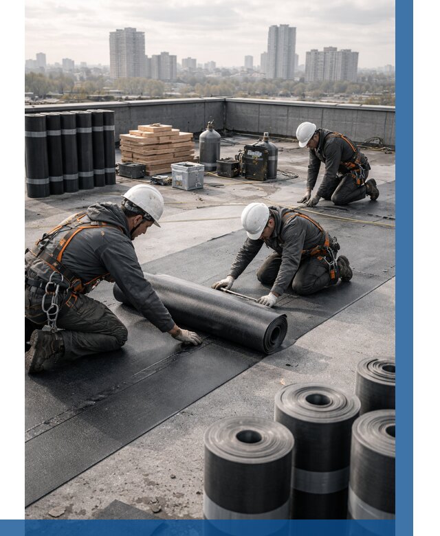 Монтаж мягкой кровли под ключ в Твери от 489 р. | ВЫСОТНИК-Твр