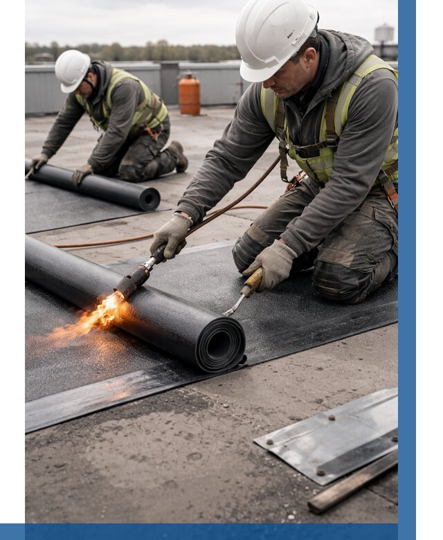 Монтаж наплавляемой кровли в Твери от 924 р. — ВЫСОТНИК-Твр