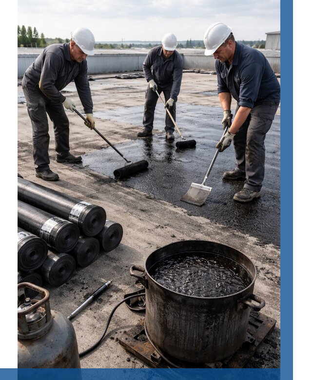 Гидроизоляция кровли мастикой в Твери от 652 р. | ВЫСОТНИК-Твр