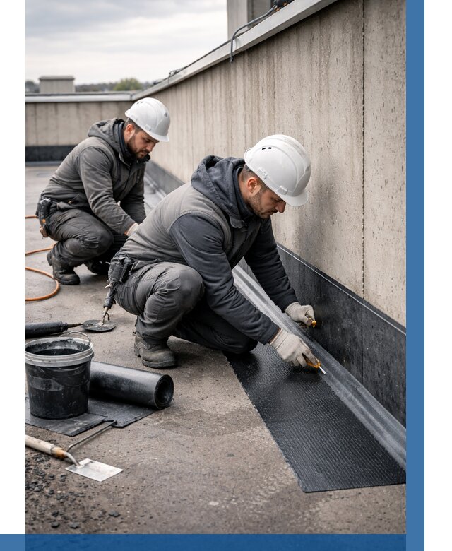 Гидроизоляция примыканий на кровле в Твери от 978 р. | ВЫСОТНИК-Твр