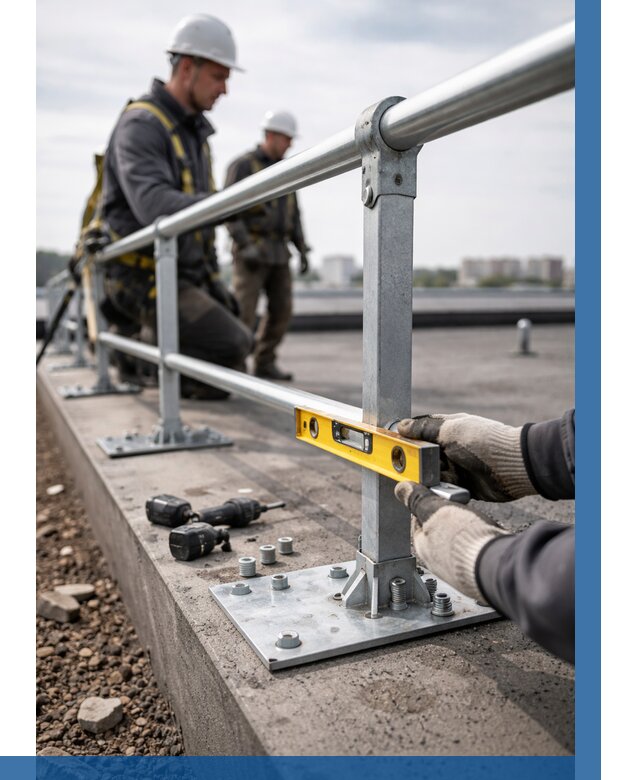 Монтаж кровельного ограждения в Твери от 1304 р. | ВЫСОТНИК-Твр