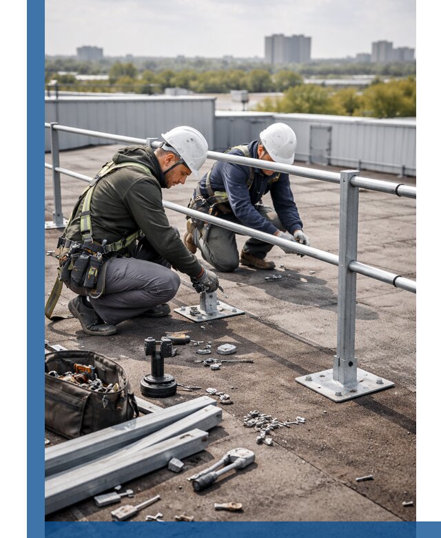 Монтаж кровельного ограждения в Твери под ключ с гарантией