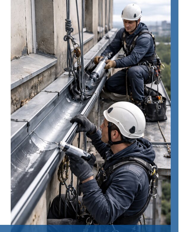 Ремонт водосточных желобов в Твери от 7066 р. | ВЫСОТНИК-Твр