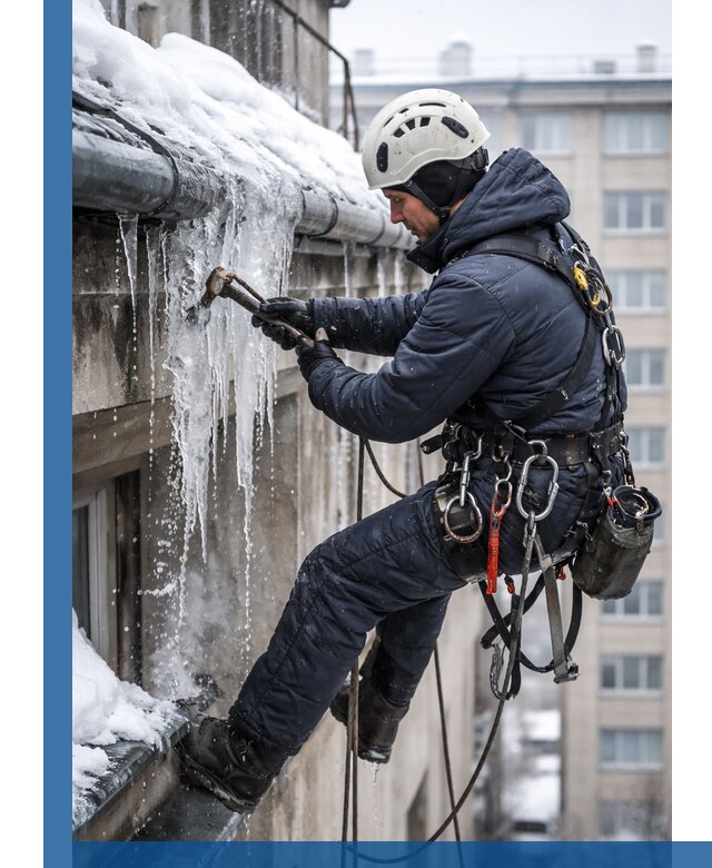 Удаление наледи и чистка водостоков в Твери оперативно и безопасно