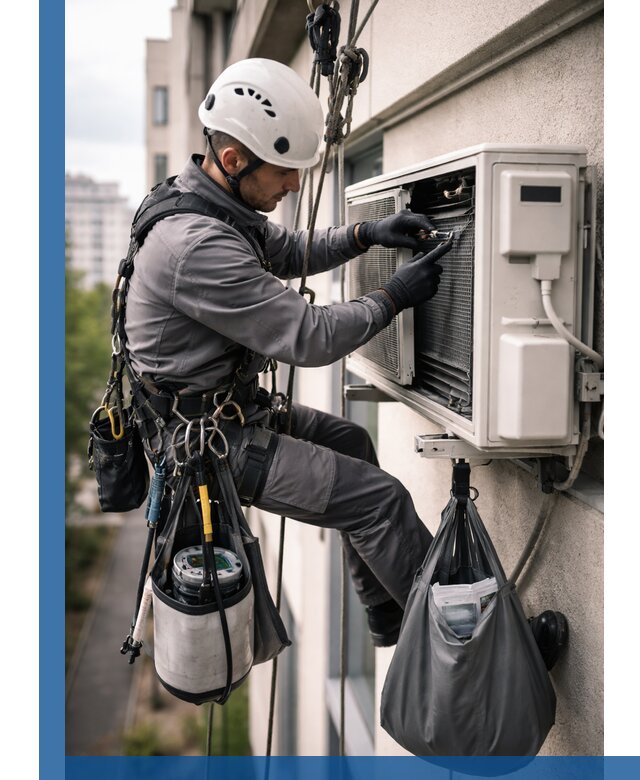 Обслуживание внешнего блока кондиционера в Твери профессионально