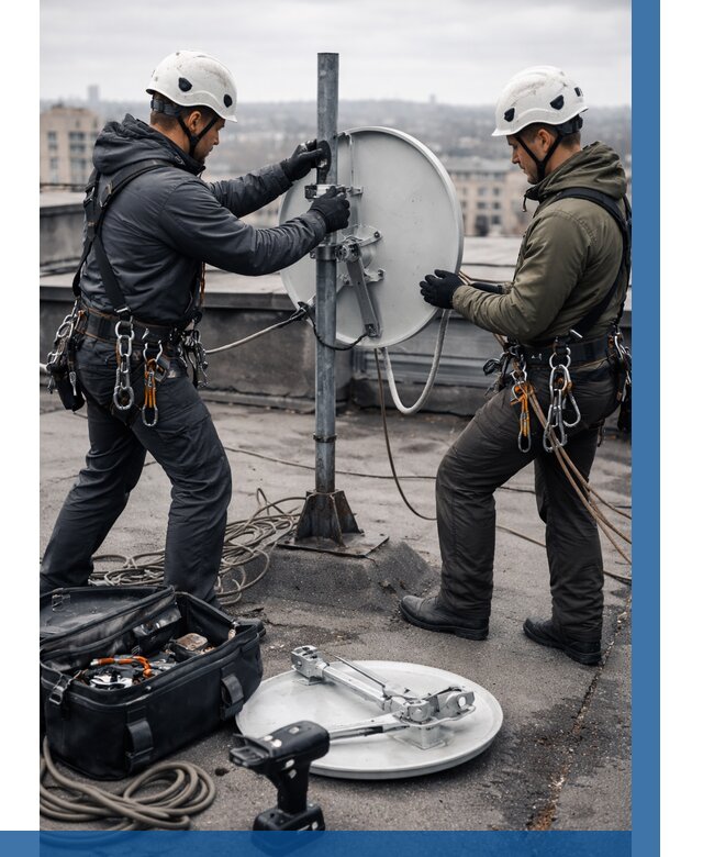 Демонтаж антенн на крыше в Твери от 4892 р. | ВЫСОТНИК-Твр