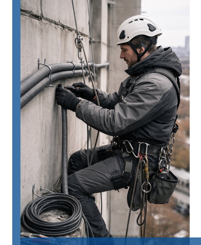 Профессиональный монтаж гофры для кабеля в Твери с гарантией