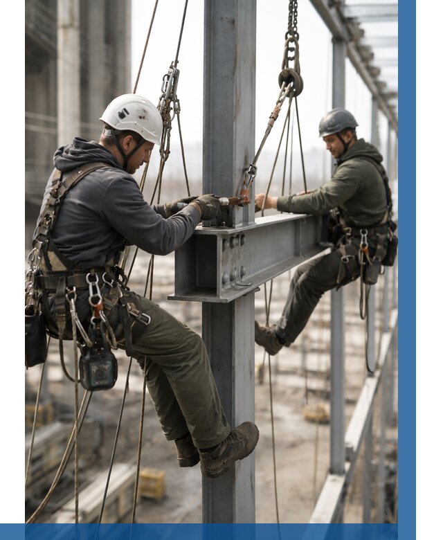 Монтаж металлоконструкций на высоте в Твери от 3805 р. | ВЫСОТНИК-Твр