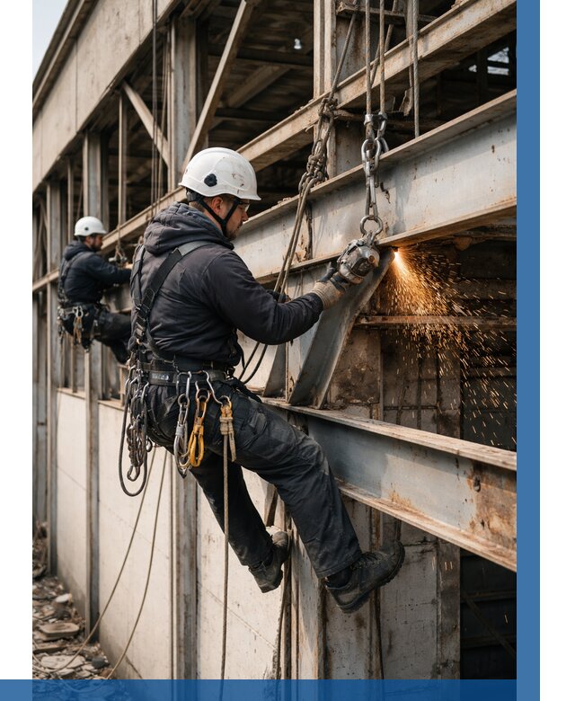 Демонтаж металлоконструкций на высоте в Твери от 7066р. |ВЫСОТНИК-Твр