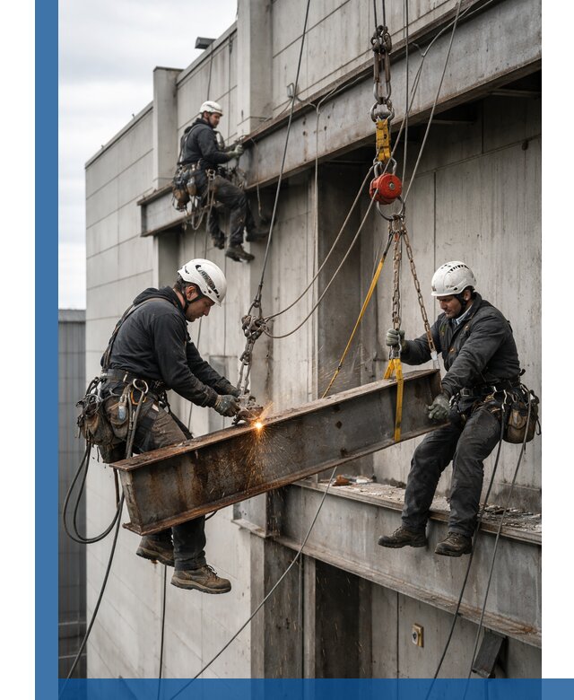 Демонтаж металлоконструкций на высоте в Твери под ключ