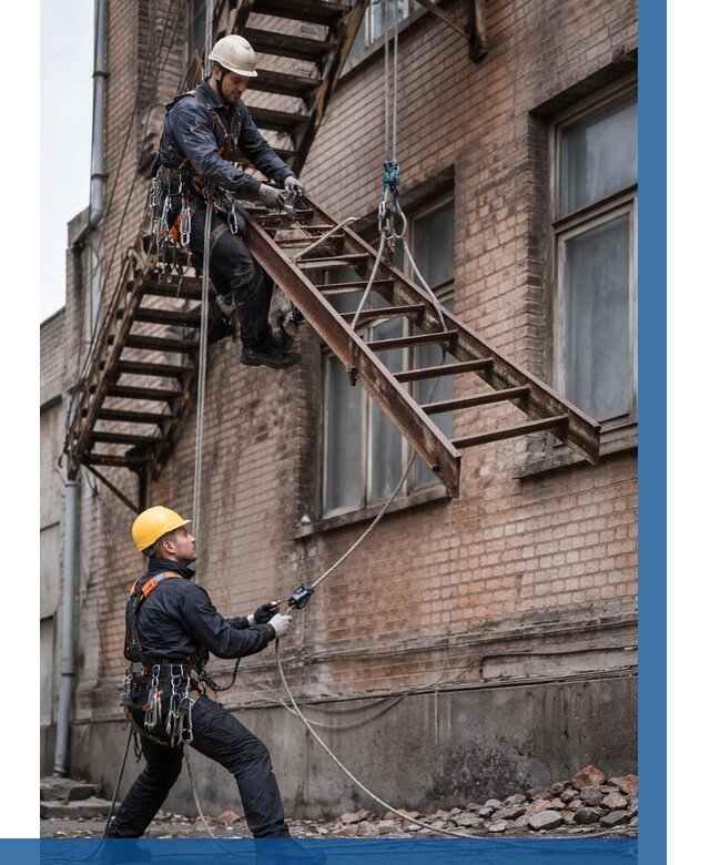 Демонтаж пожарной лестницы в Твери от 13044 р. | ВЫСОТНИК-Твр
