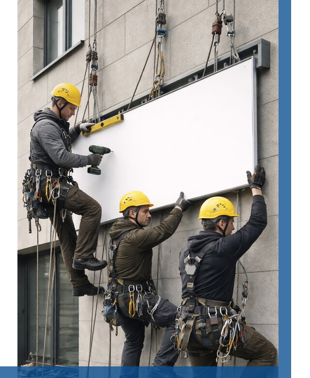 Монтаж рекламной вывески в Твери от 8696 р. | ВЫСОТНИК-Твр