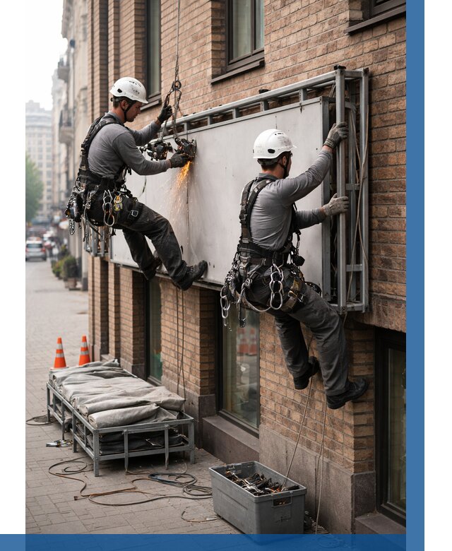 Демонтаж рекламной вывески в Твери от 7066 р. | ВЫСОТНИК-Твр