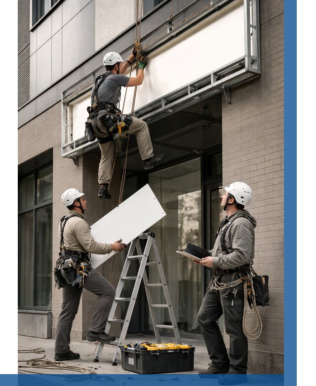 Монтаж светового короба в Твери от 7066 р. | ВЫСОТНИК-Твр