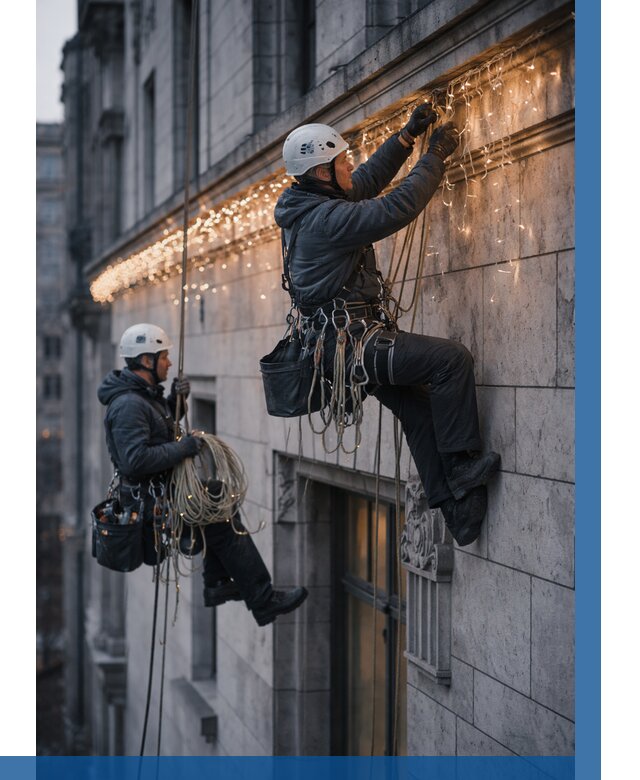 Монтаж новогодней иллюминации в Твери от 9240 р. | ВЫСОТНИК-Твр