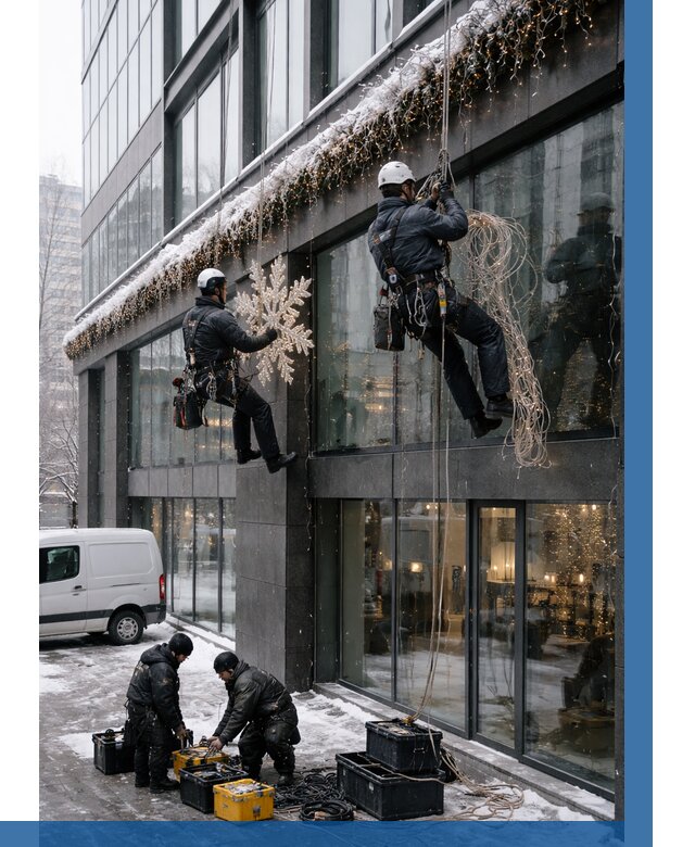 Демонтаж новогоднего оформления в Твери от 5979 р. | ВЫСОТНИК-Твр