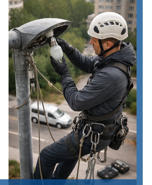 Замена ламп на высоте в Твери от 2718 р. | ВЫСОТНИК-Твр