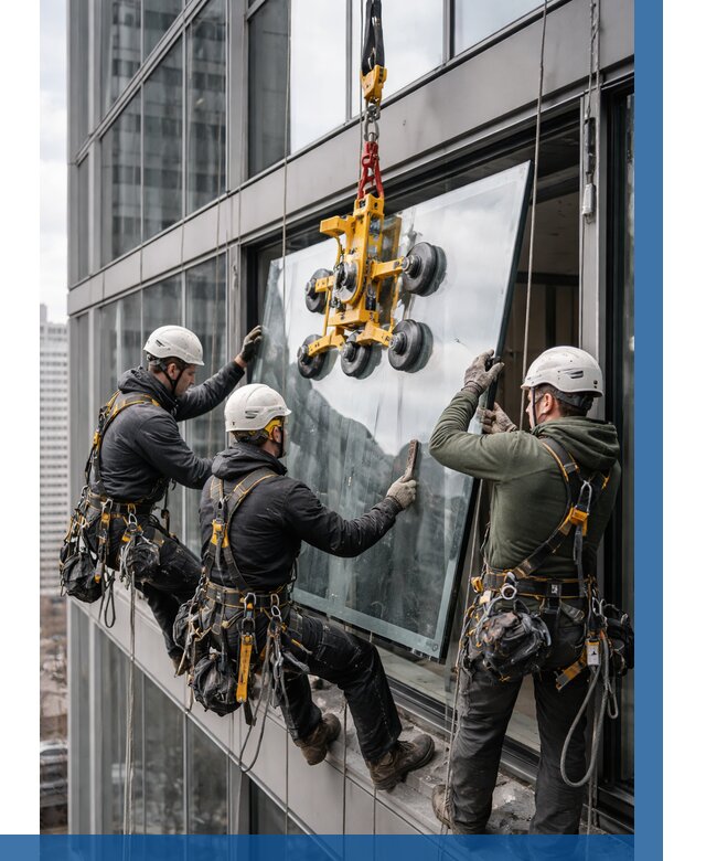 Фасадное остекление зданий под ключ в Твери от 10870 р. | ВЫСОТНИК-Твр