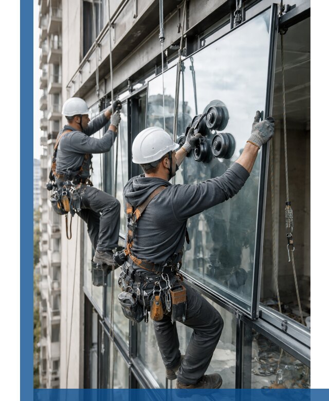 Витражное остекление фасадов и лоджий в Твери под ключ