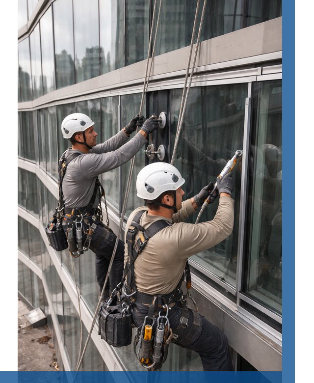 Радиусное остекление фасада в Твери от 13044 р. | ВЫСОТНИК-Твр