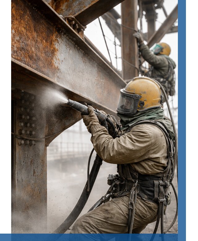 Пескоструйная очистка металлоконструкций в Твери по 652 р. ВЫСОТНИК-Твр