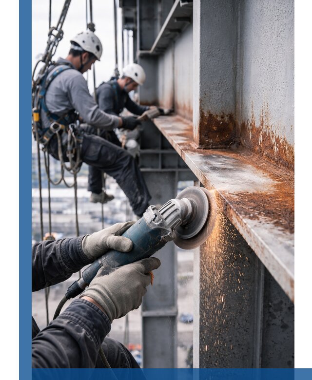 Зачистка металла от ржавчины и подготовка поверхностей в Твери