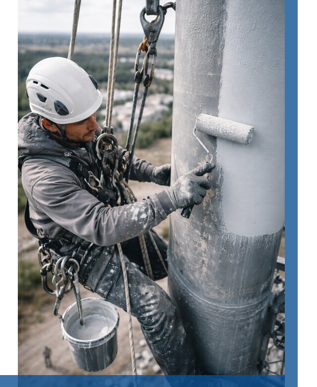 Покраска мачт связи под ключ в Твери от 924 р. | ВЫСОТНИК-Твр